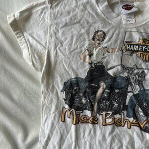 Vintage Harley Davidson "Miss Behavin" Woman